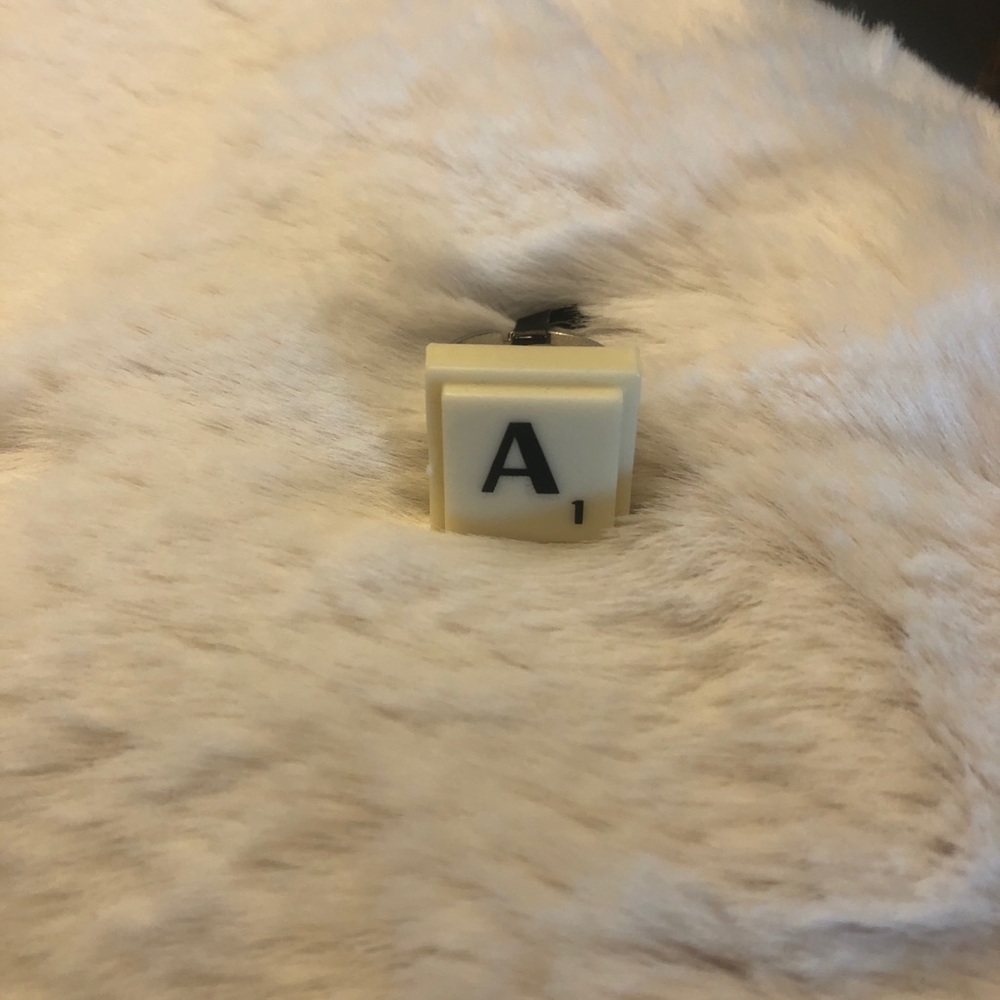 Scrabble Block ‘A’ Adjustable Ring